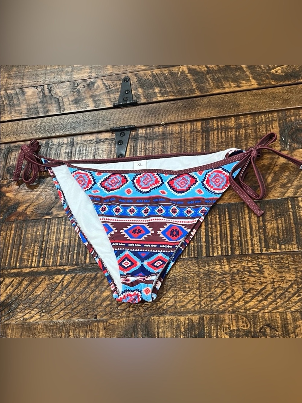 Western Boho Colorful Geometric Bikini Bottom
